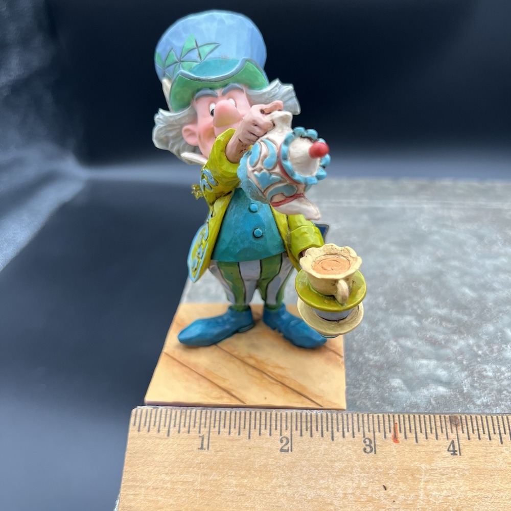 Jim Shore Disney Traditions Mad Hatter "A Spot of Tea" Figurine 6001273 No Box - Picture 9 of 12